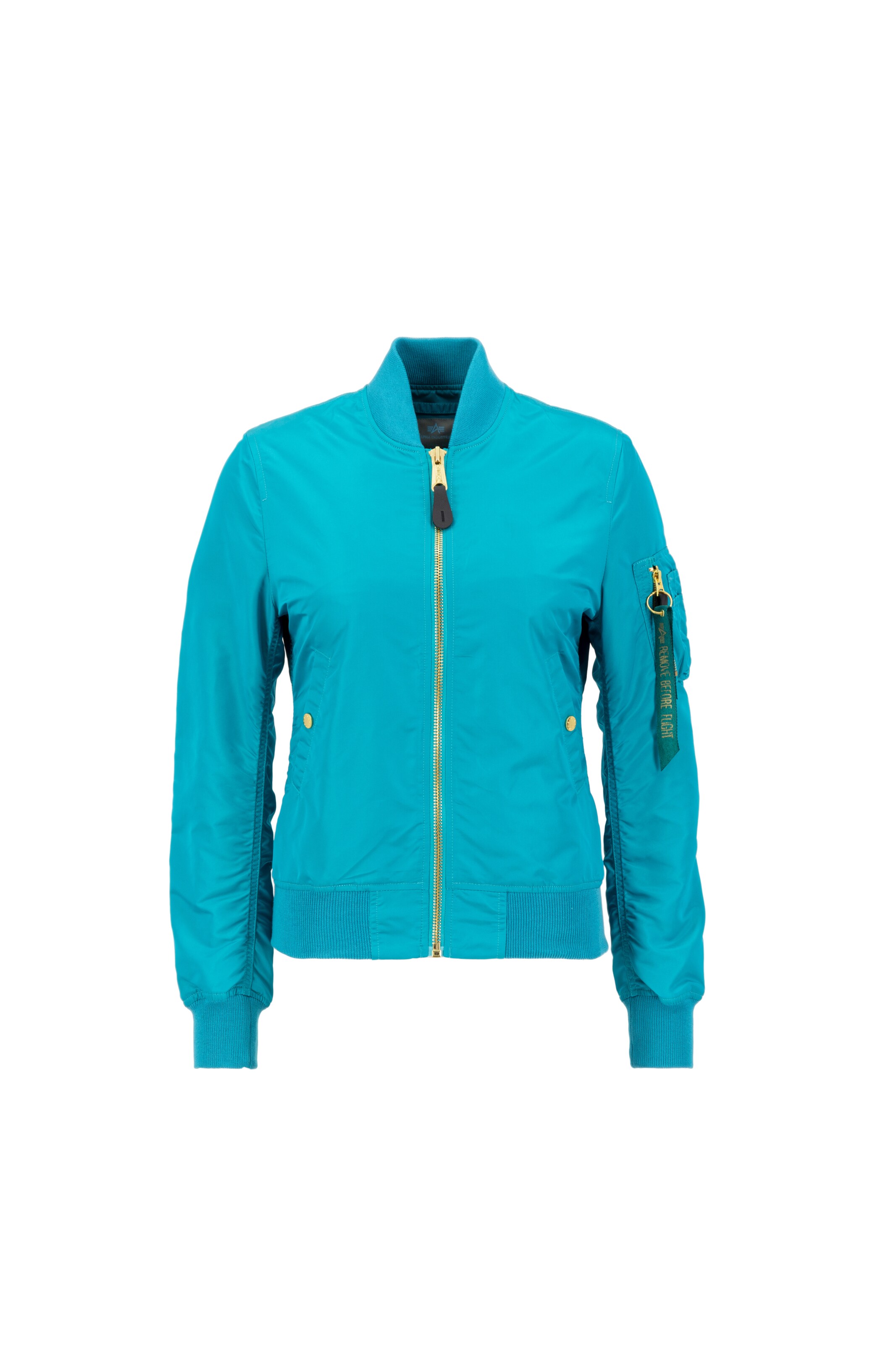 ALPHA INDUSTRIES Přechodná bunda – modrá: přední strana