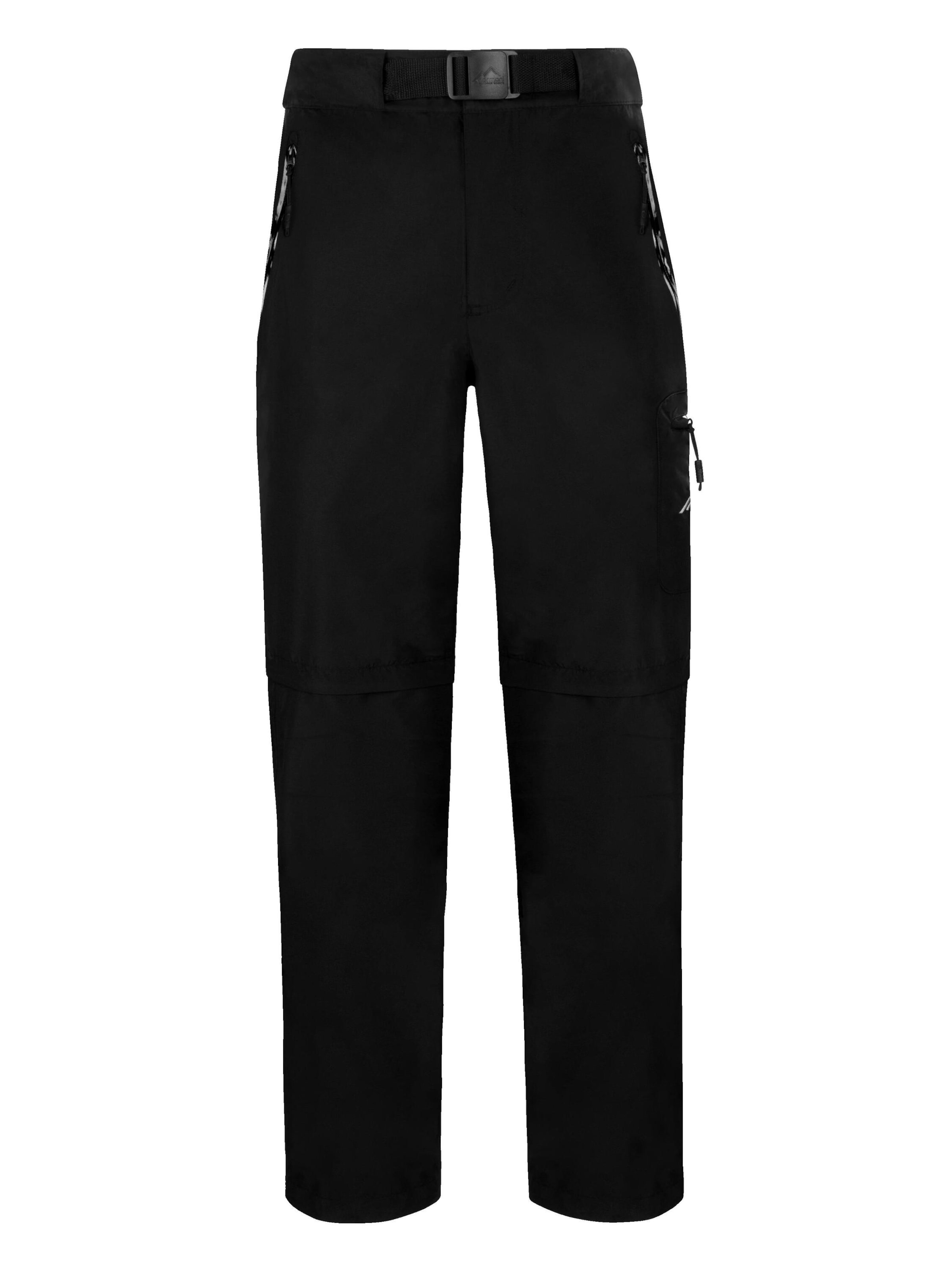 Regular Pantalon outdoor 'Réunion' normani en noir : devant