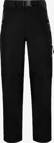 Regular Pantalon outdoor 'Réunion' normani en noir : devant
