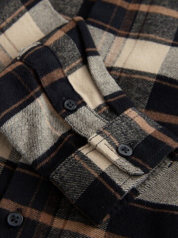 Next Regular fit Button up shirt in Brown