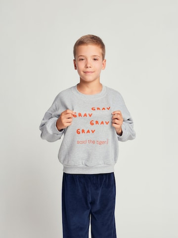 Sweat 'SWEATSHIRT GRAV GRAV SLOGAN' Maru + Bo en gris