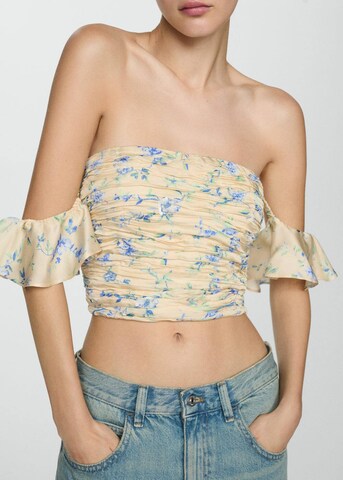 MANGO Top 'Bloom' | bež barva