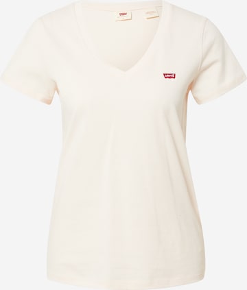 LEVI'S ® Μπλουζάκι 'LSE Perfect Vneck' σε λευκό: μπροστά