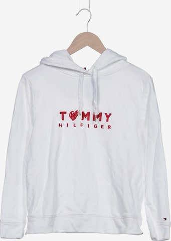 TOMMY HILFIGER Sweatshirt & Zip-Up Hoodie in S in White: front