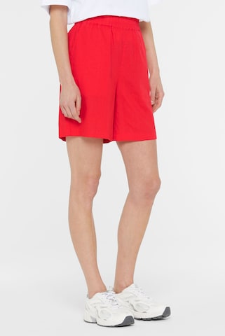 SENSES.THE LABEL Regular Pants in Red: front