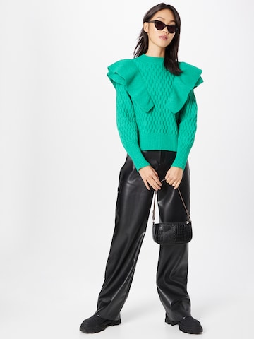 Warehouse Sweter 'Honeycomb' w kolorze zielony