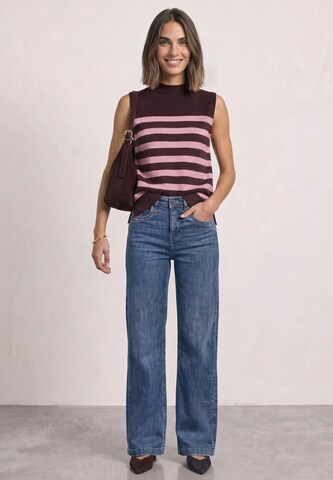 STREET ONE Pullunder mit Turtle Neck und Rollkanten in Rot