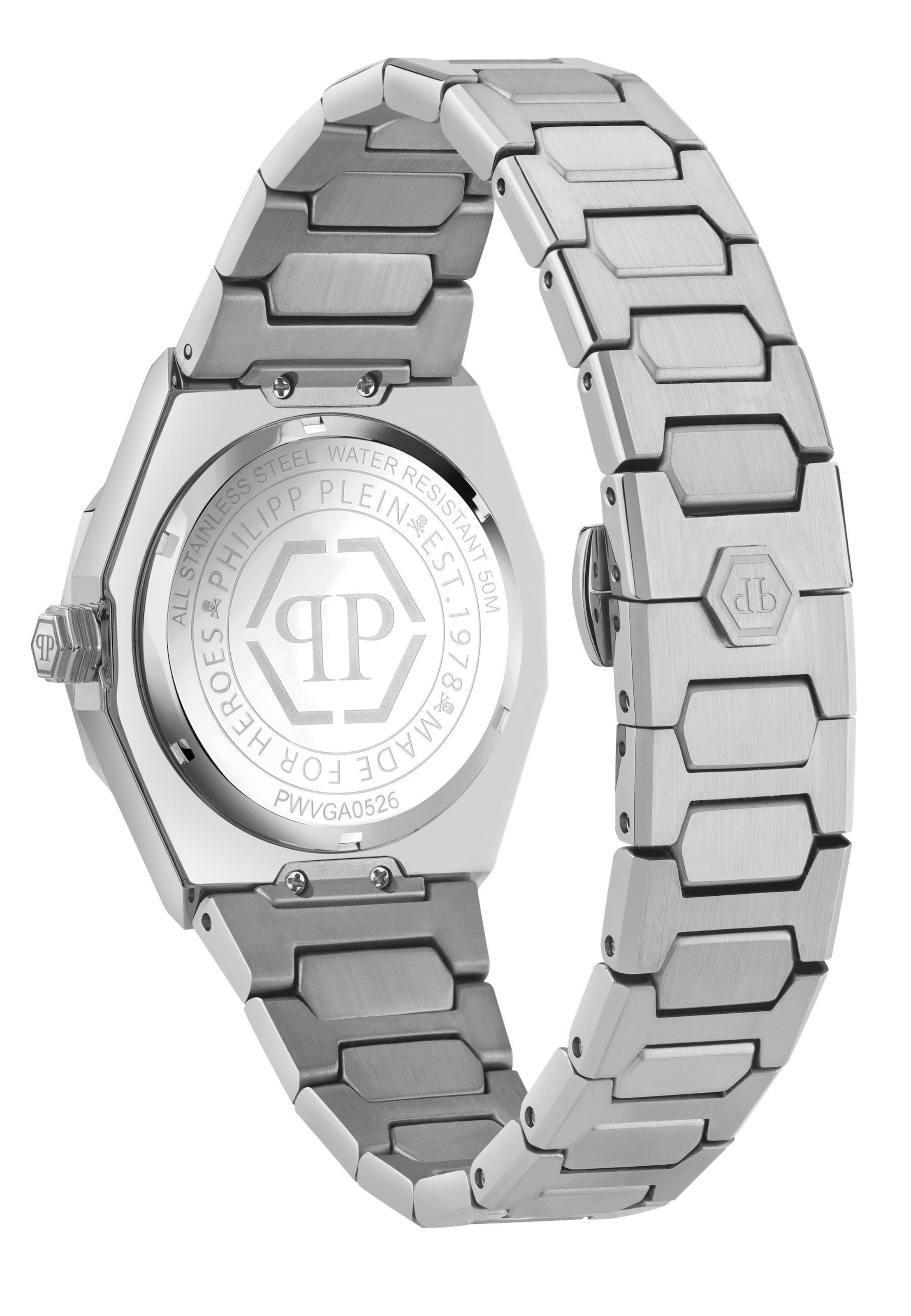 Montre à affichage analogique Philipp Plein Watches en argent