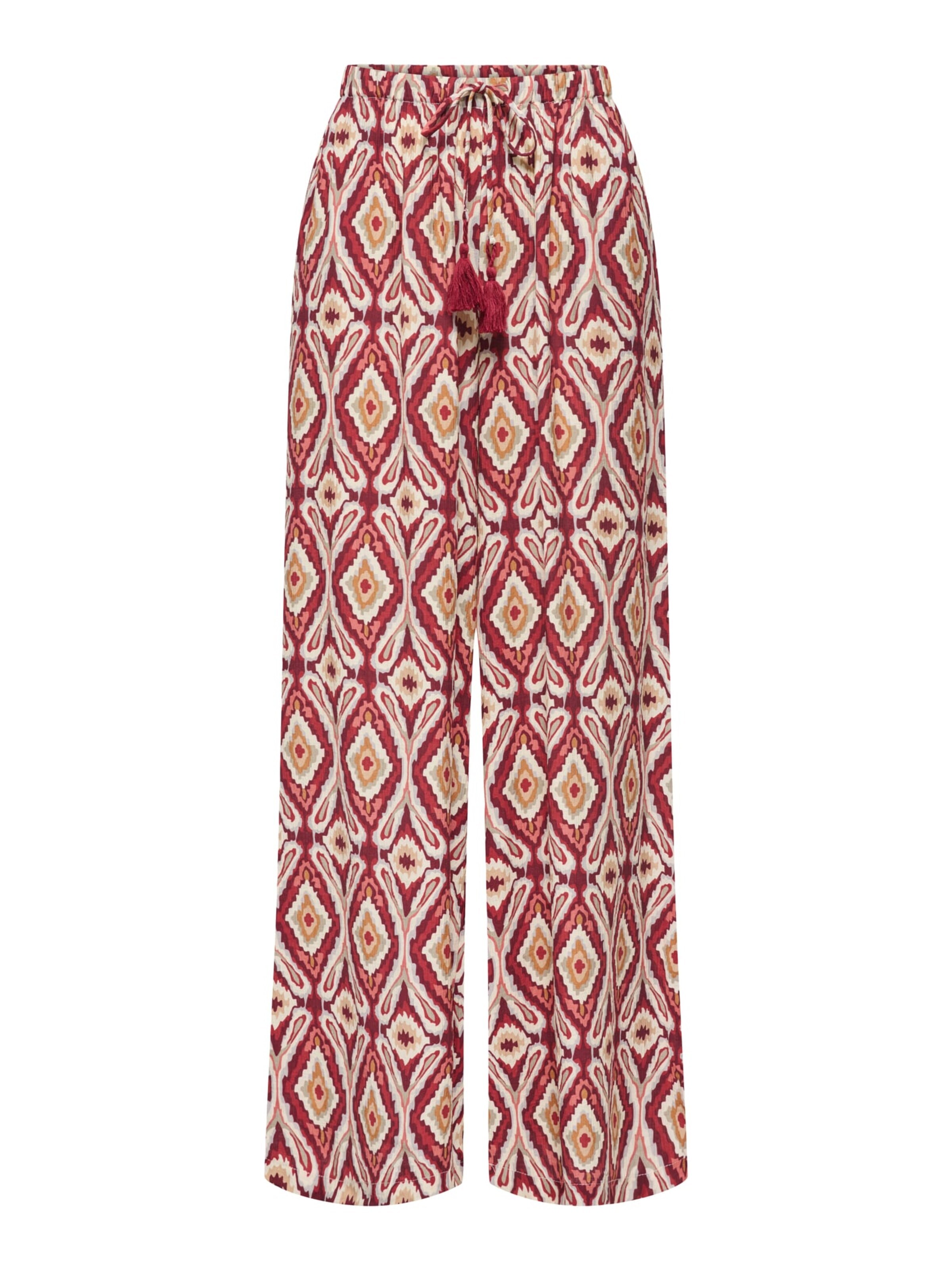 ONLY Baggy Broek 'Gini' in Rood: voorkant