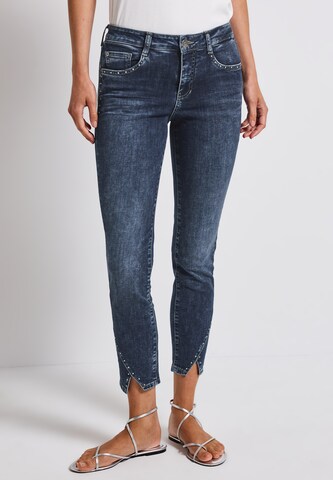 STREET ONE Slimfit Jeans in Blau: Vorderseite