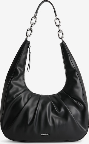 Calvin Klein - Mala de ombro em preto: frente