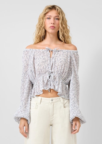 Chemisier QS en mélange de couleurs : devant