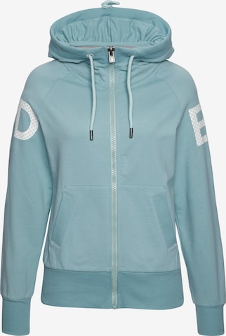 Elbsand Zip-Up Hoodie in Blue: front