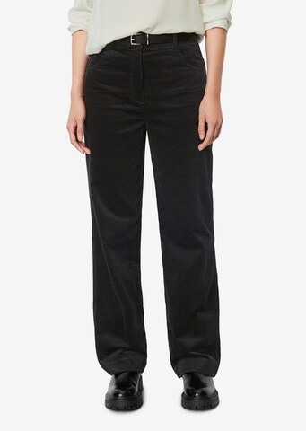 Regular Pantalon Marc O'Polo en noir : devant