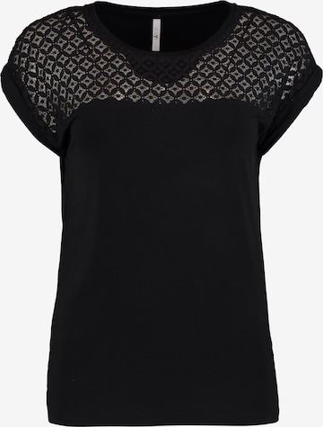 Hailys - Camiseta 'Lo44la' en negro: frente