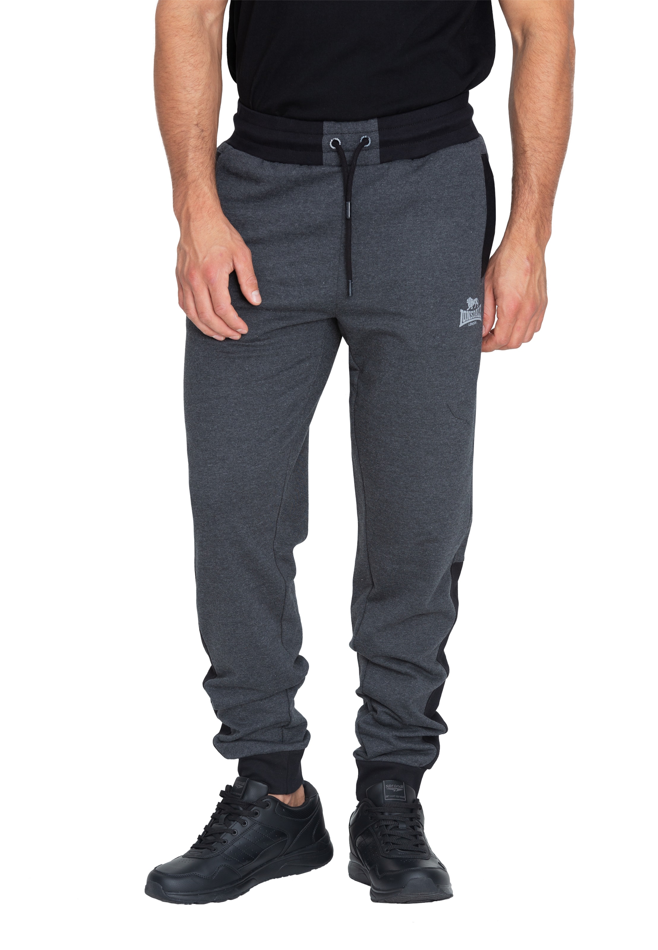 LONSDALE Tapered Hose 'Heckfield' in Grau: Vorderseite