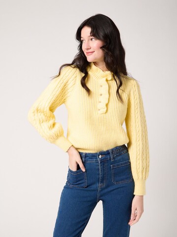 NAF NAF Sweater 'Paddy' in Yellow: front