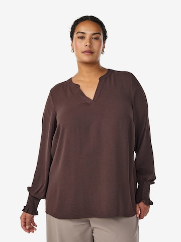 ZizziBluza 'Kikka' - smeđa boja: prednji dio