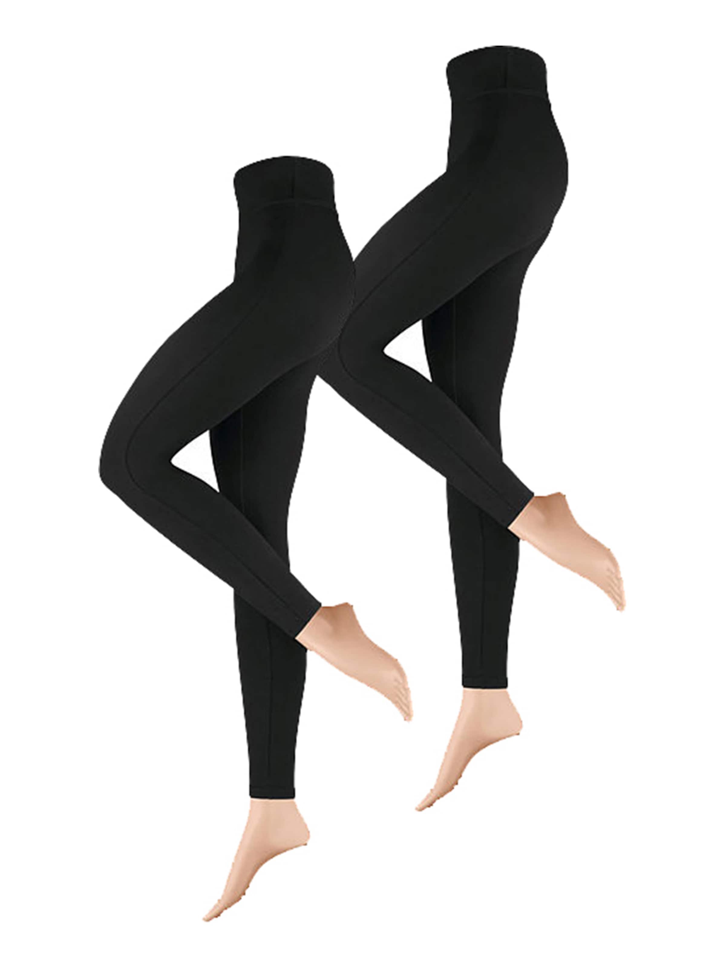 Nur Die Slim fit Leggings ' Blickdicht ' in Black: front