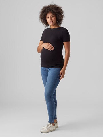 juoda Vero Moda Maternity Marškinėliai 'PANDA'