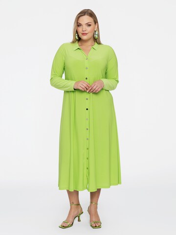 Robe-chemise Yoek en vert