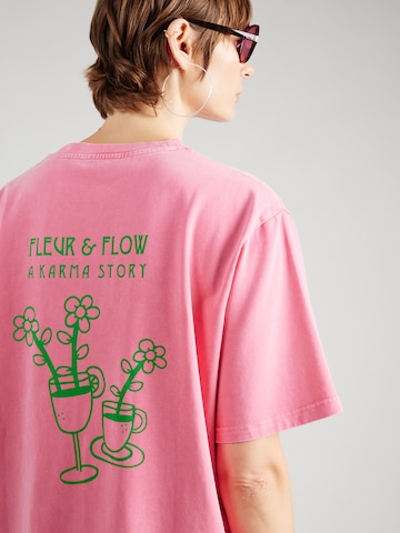 T-shirt oversize 'Karma Story' OH APRIL en rose