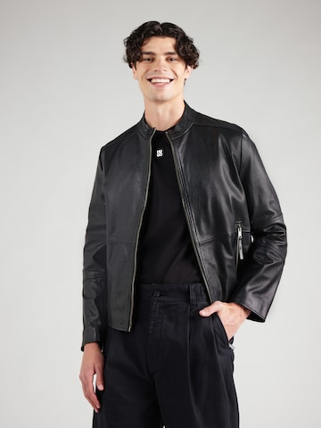 HUGO - Chaqueta de entretiempo 'Lokis-3' en negro: frente