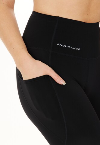 ENDURANCE Skinny Workout Pants 'Tathar' in Black