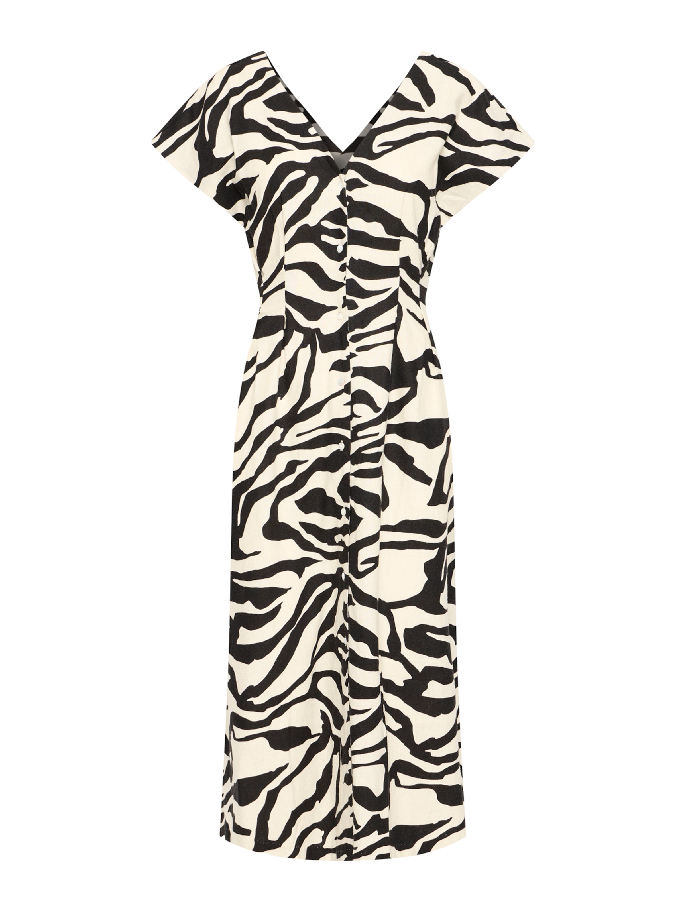 ICHI - Vestido camisero 'IHLINNO' en verde: frente