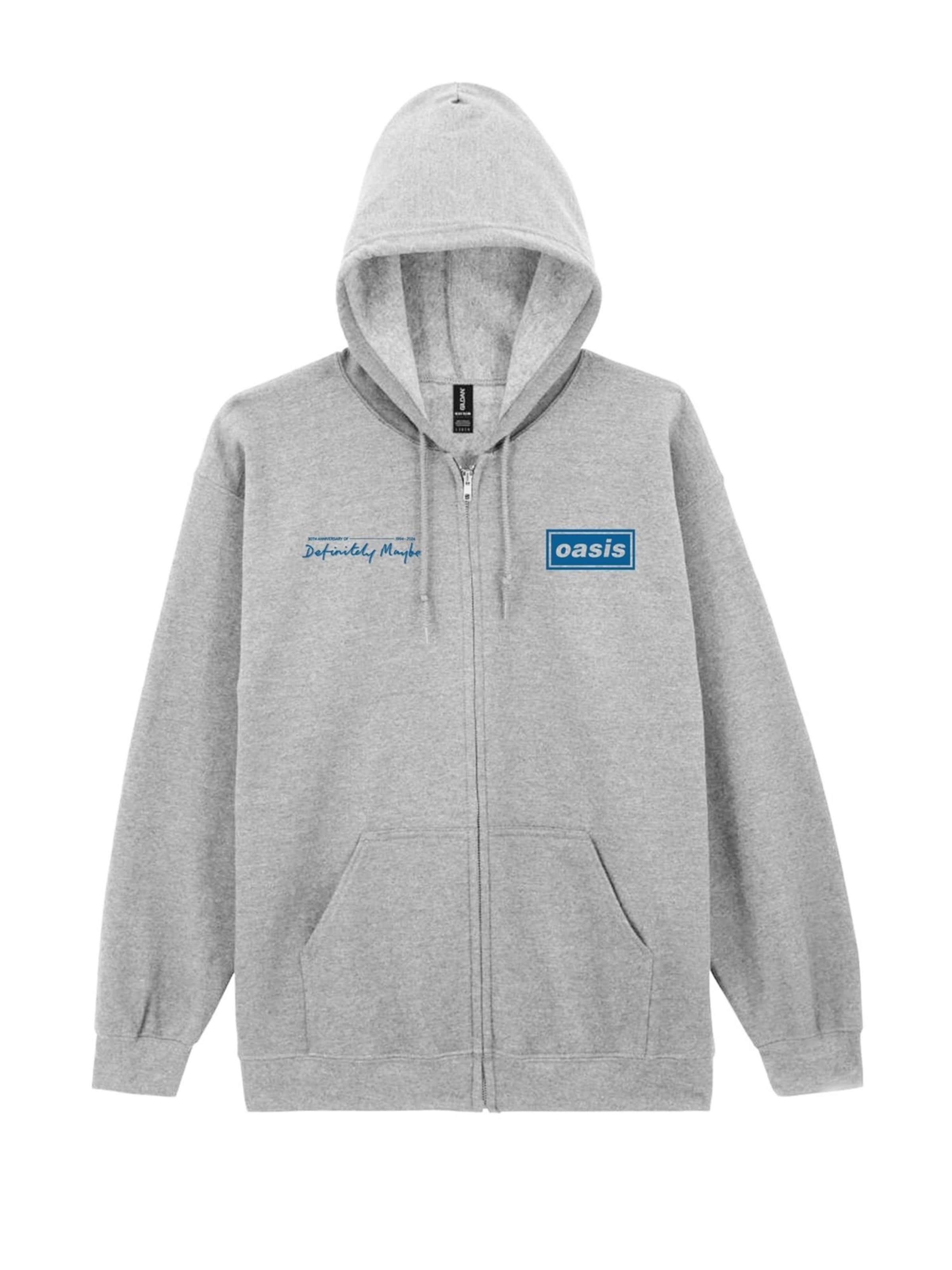 Oasis - Sudadera con cremallera en gris: frente