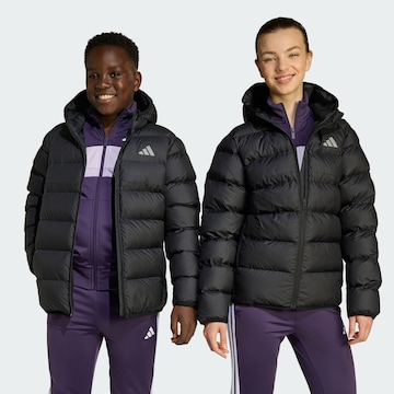 ADIDAS SPORTSWEAR - Chaqueta deportiva en negro: frente