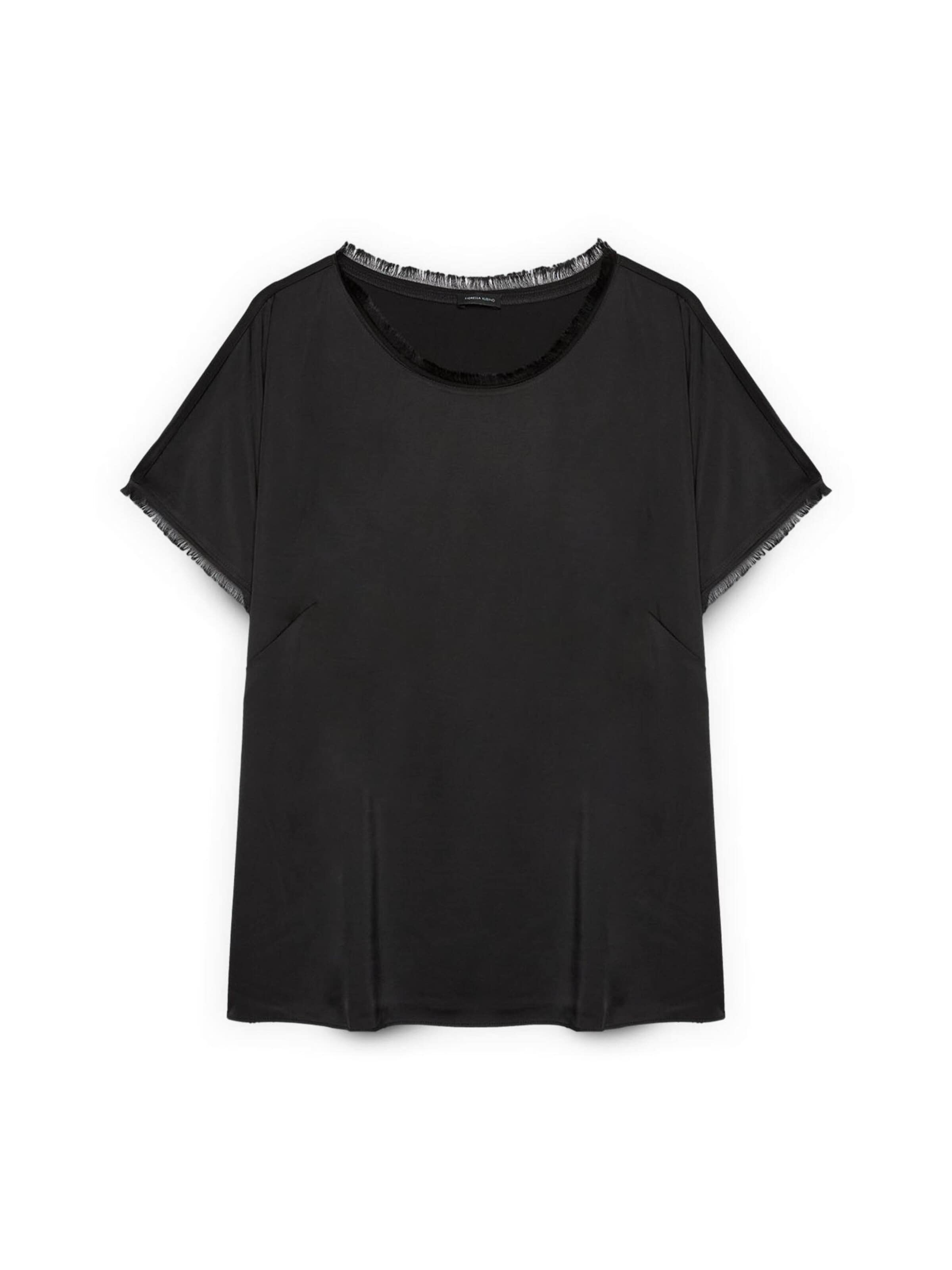 Camicia da donna di Fiorella Rubino in nero: frontale