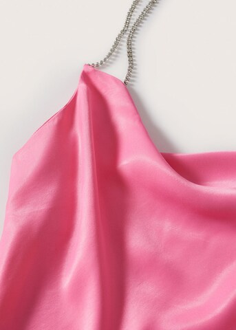 MANGO Koktejlové šaty 'Brit' – pink