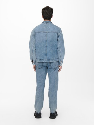 Only & Sons Between-Season Jacket 'Rick' in Blue