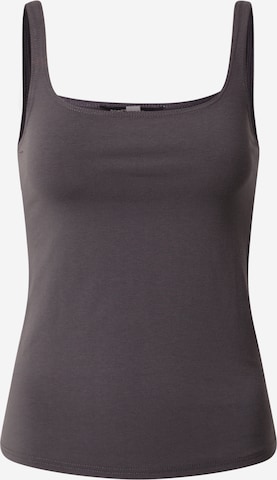 Dorothy Perkins Top 'Charcoal' in Grey: front