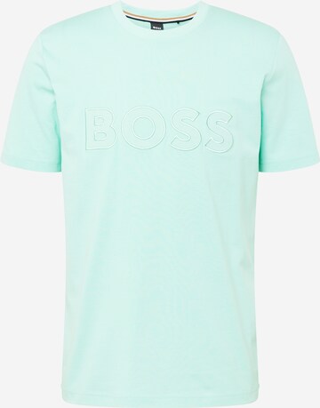 BOSS T-Shirt 'Tiburt' in Grün: predná strana