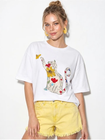Maglietta 'T-Shirts' di Bianco Lucci in bianco