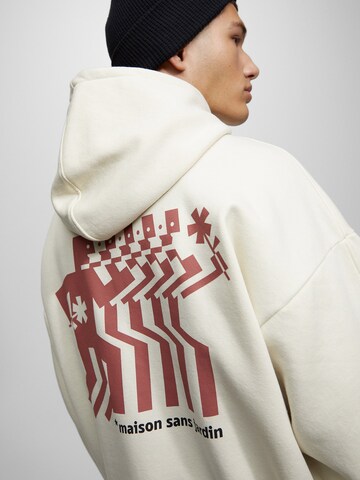 Pull&Bear Sweatshirt in Weiß