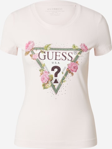 Tricou de la GUESS pe roz: față