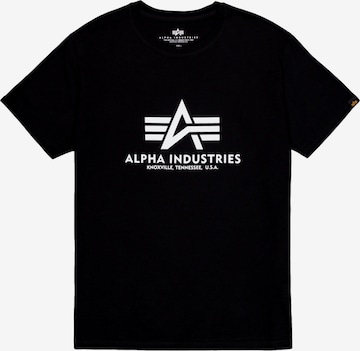 T-Shirt ALPHA INDUSTRIES en noir : devant