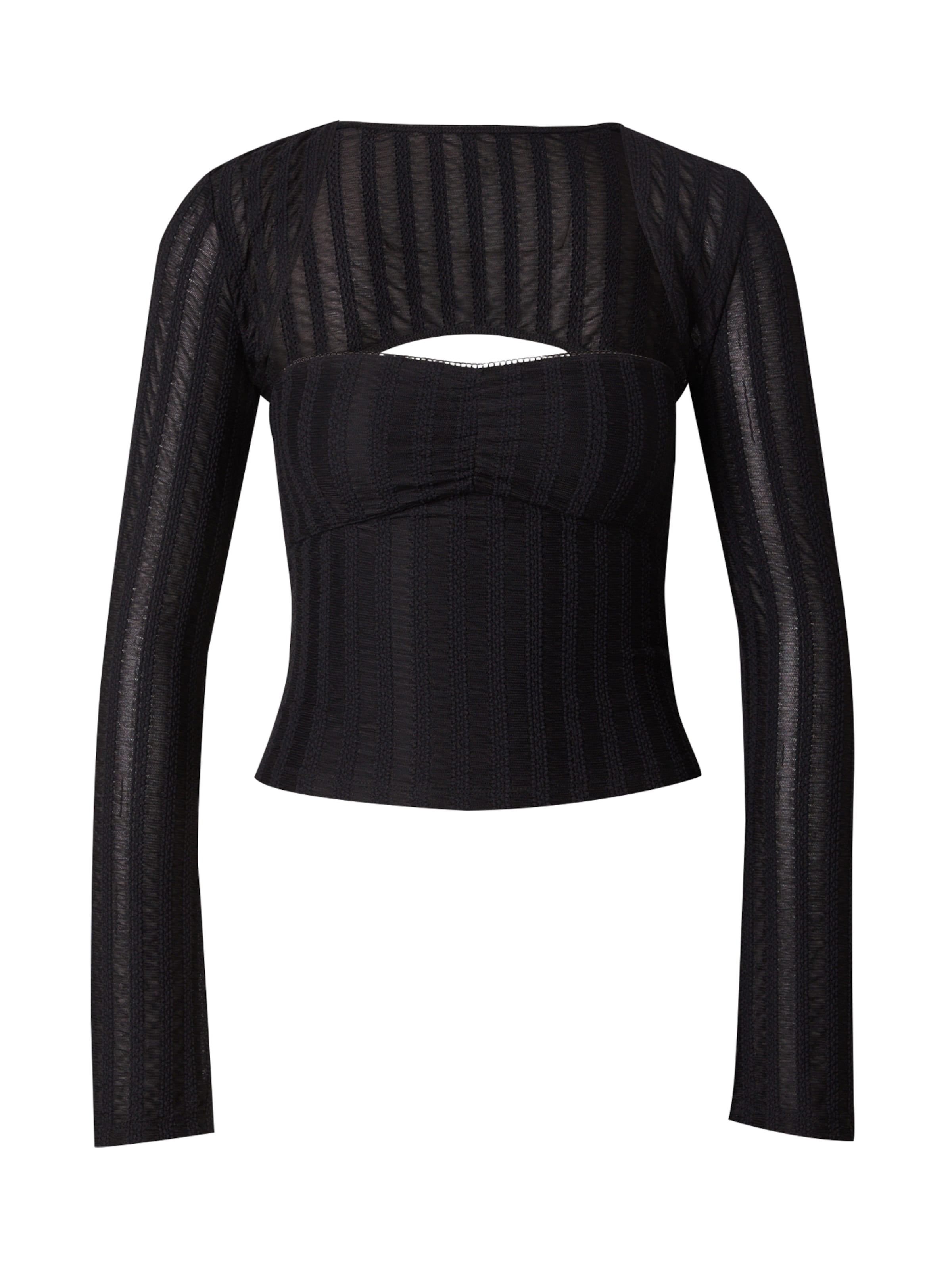 millane Μπλουζάκι σε μαύρο: μπροστά