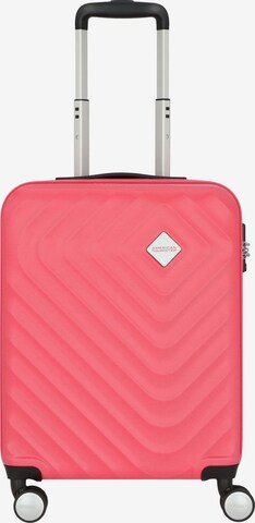 American Tourister Trolley 'Summer Square' in Roze: voorkant