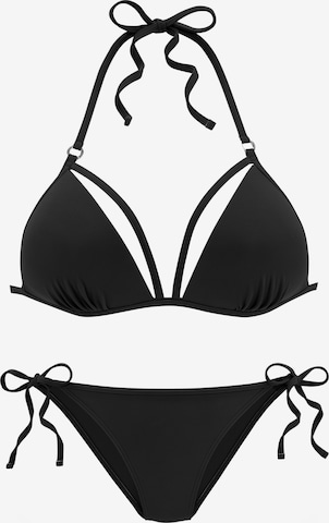 VIVANCE - Triángulo Bikini en negro: frente