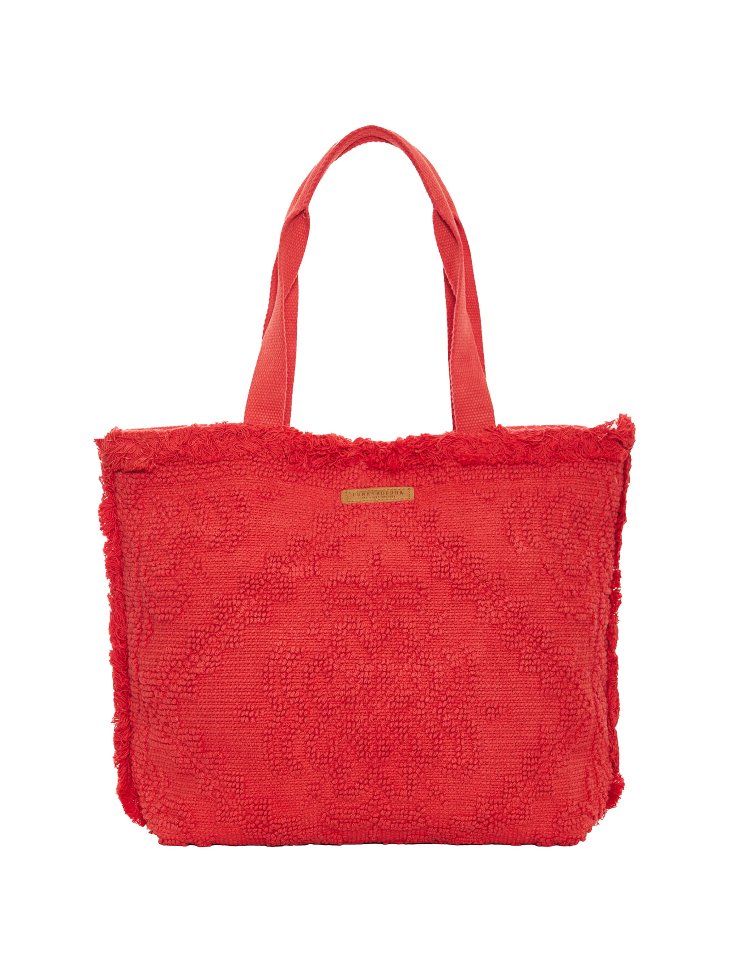 Funky Buddha Strandtáskák - piros: elől