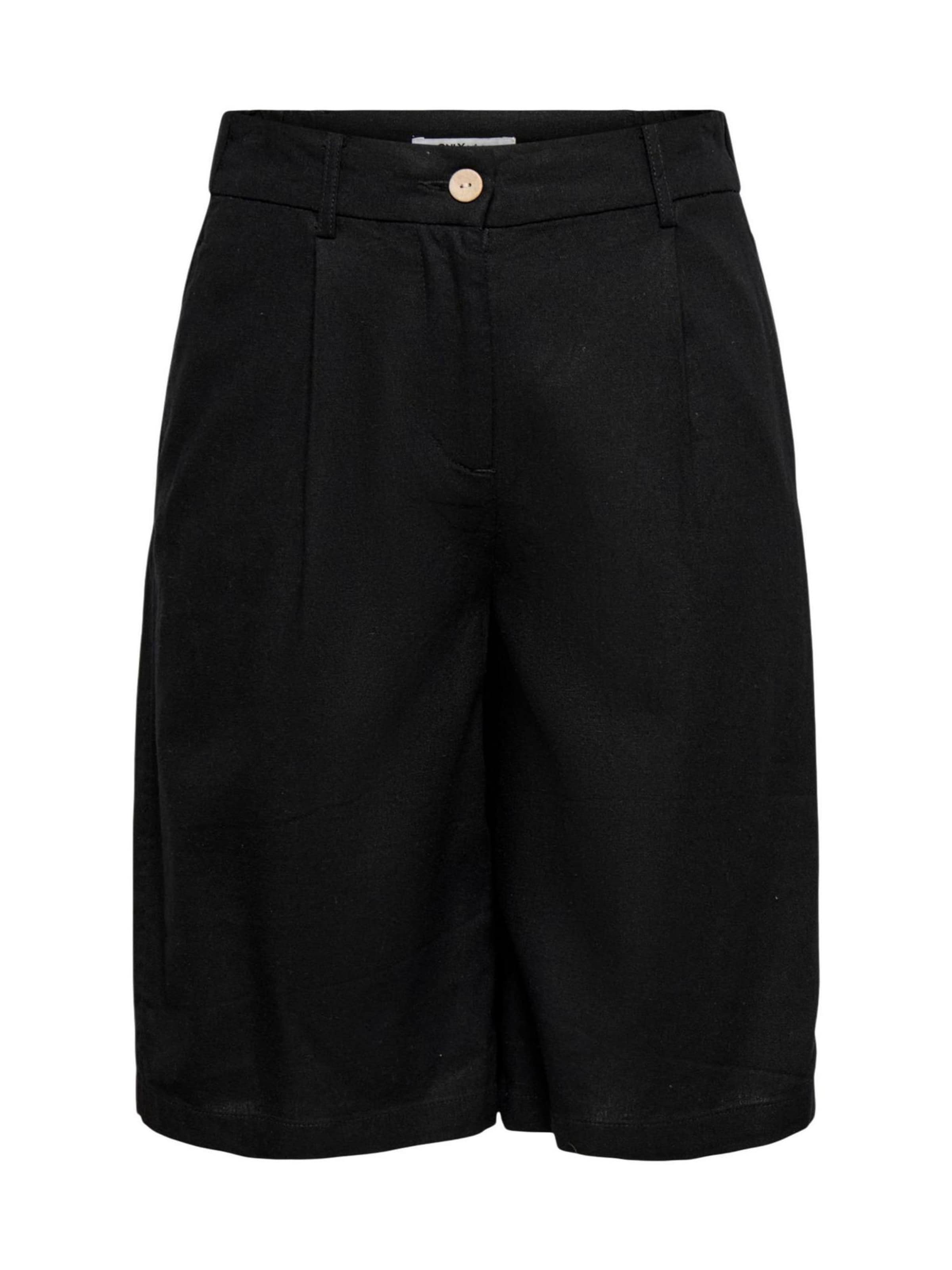 regular Pantaloni 'Onlgoa Hw Linen Bl Long Shorts Cc Tlr 15363720' di ONLY in nero