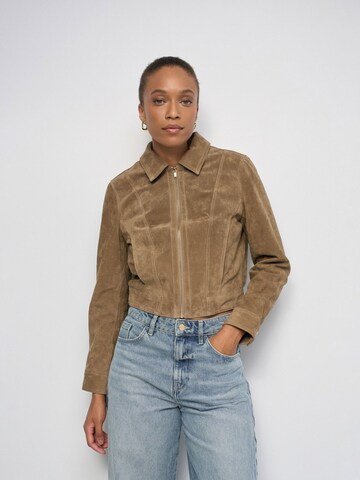Veste mi-saison Salsa Jeans en marron : devant