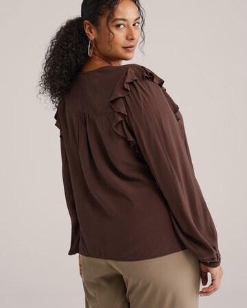 Camicia da donna di WE Fashion in marrone