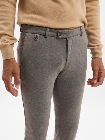 bugatti Slim fit Chino Pants 'Renzo' in Grey