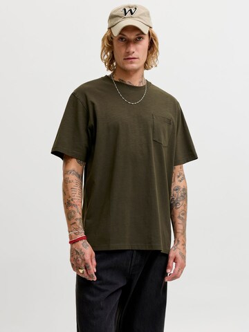 JACK & JONES Shirt 'JJEDover' in Bruin: voorkant