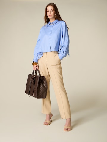 Flared Pantaloni di oltre in beige
